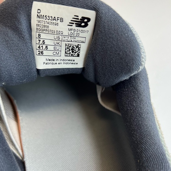 New Balance Mens Numeric NM533AFB PJ Stratford Skateboarding Grey/Navy Suede 8D - Picture 14 of 16